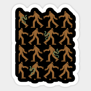 The Squatch and The Snake Sticker